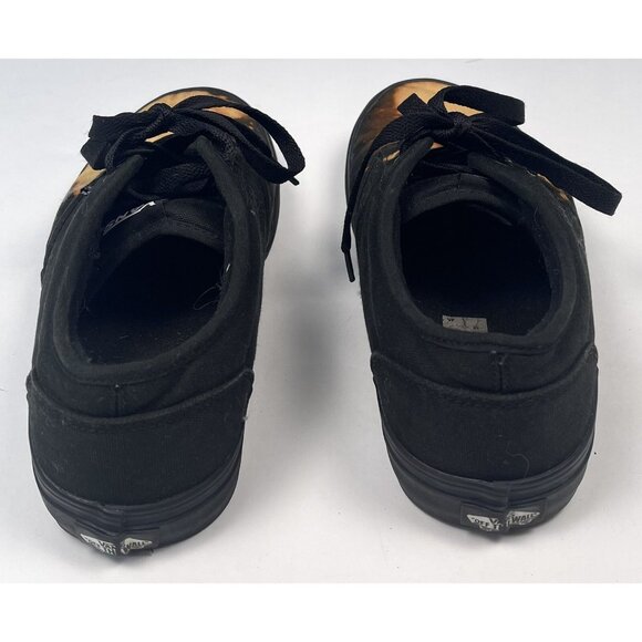 VANS Mens US 10 Custom OOAK Black Bleached Magma SKATE SHOES Sneakers 721461 EUC - Picture 4 of 6